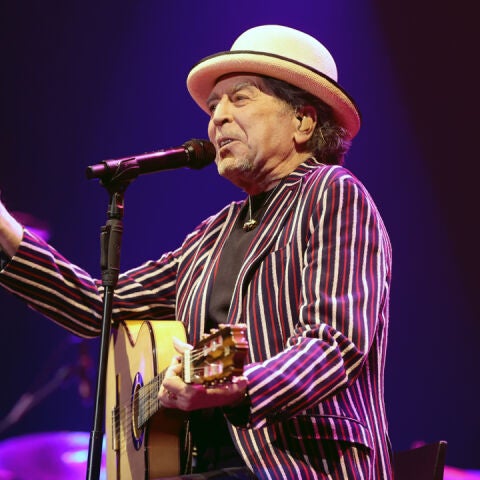 Joaquín Sabina durante su concierto en el Wizink Center de Madrid, dentro de su actual gira "Contra todo pronóstico".