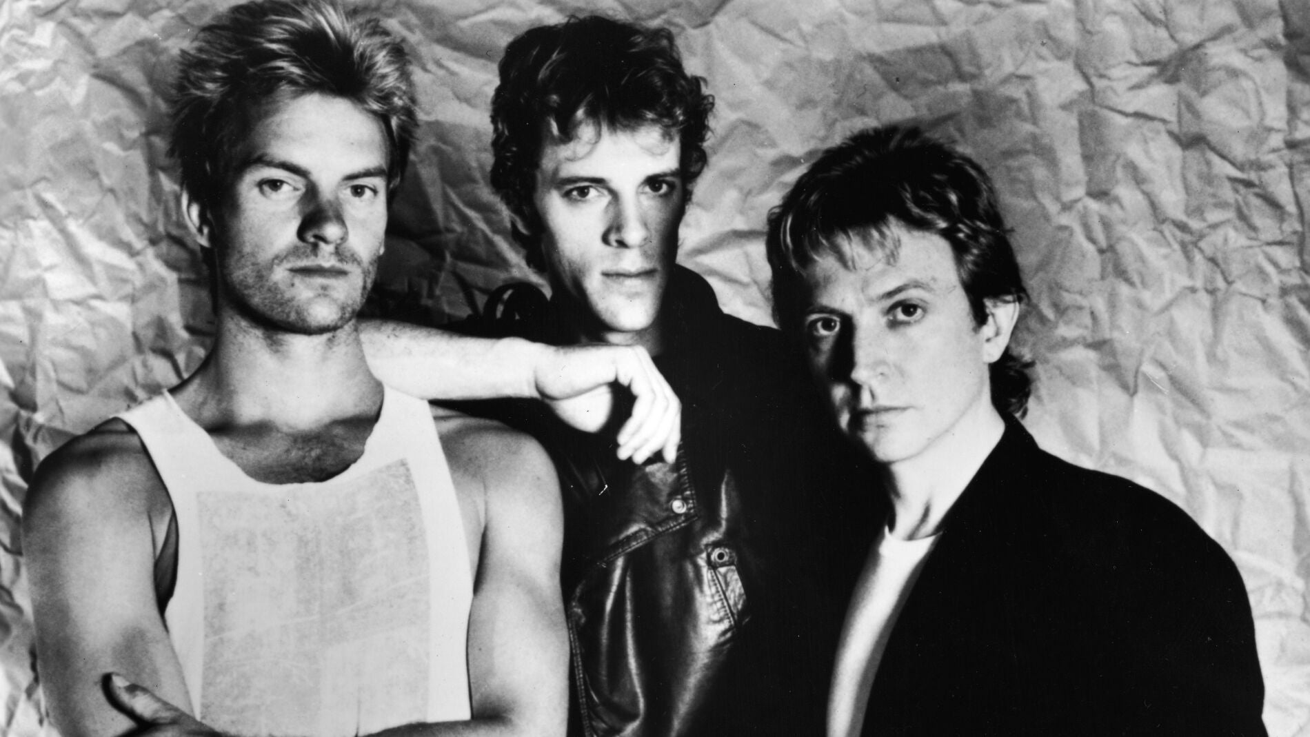 La banda The Police, liderada por Sting, en 1983.